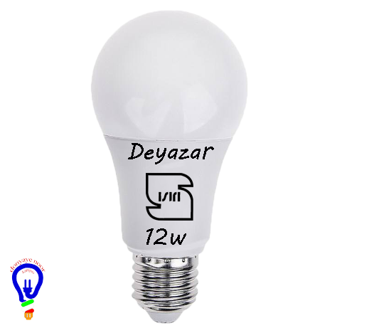 لامپ حبابی ال‌ای‌دی ۱۲ وات دی آذر